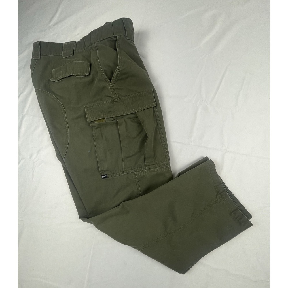 5.11 Tactical Cargo Pants Mens 33x30 Olive Green Utility Workwear Military